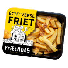 Friethoes verse friet met schil